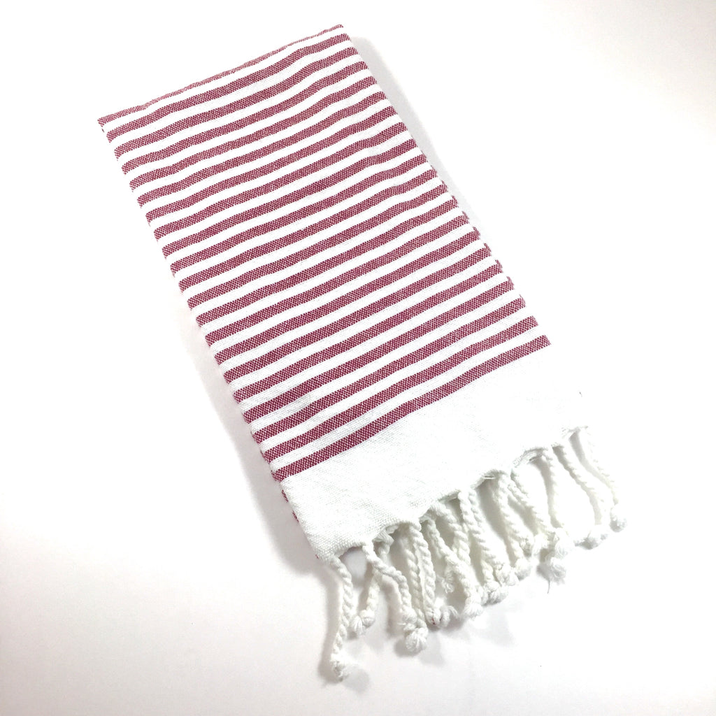 Small Stripe Fringe Towel