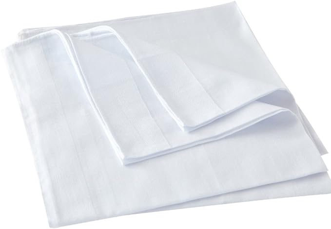 Men's Cotton Satin Banded Handkerchief