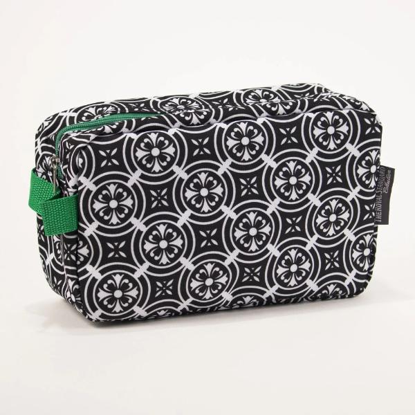 Mosaic Black Cosmetic Bag