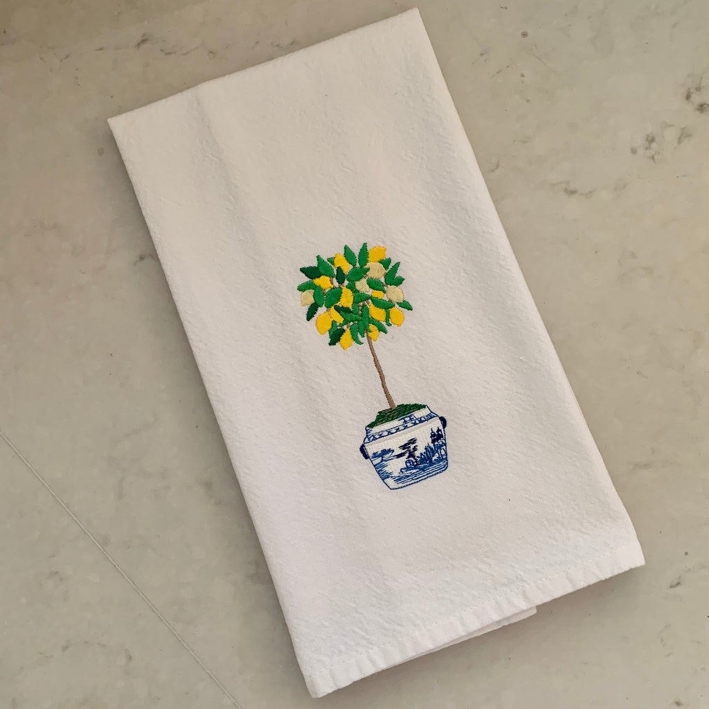 Citrus Tree Cotton Kitchen Towel