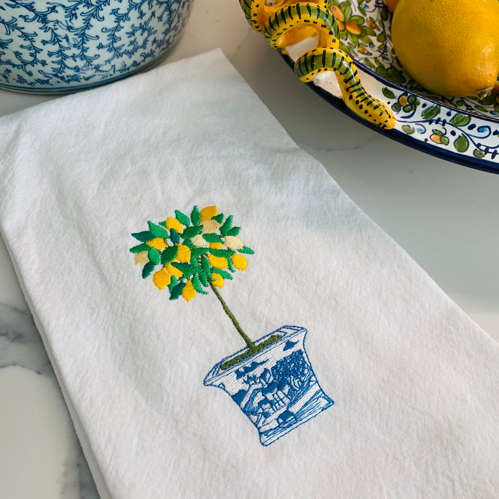 Citrus Tree Cotton Kitchen Towel